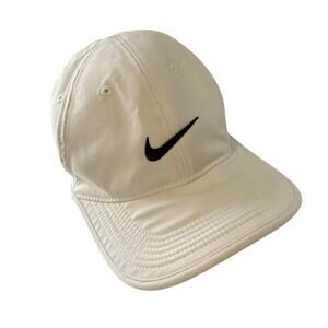 Nike Hat Cap White Strap Back Golf Vapor RZN Lightweight Breathable Running Golf